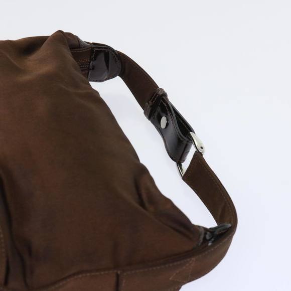 GUCCI Bamboo Hand Bag Nylon Brown Auth bs7822 - Picture 8 of 16